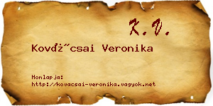 Kovácsai Veronika névjegykártya